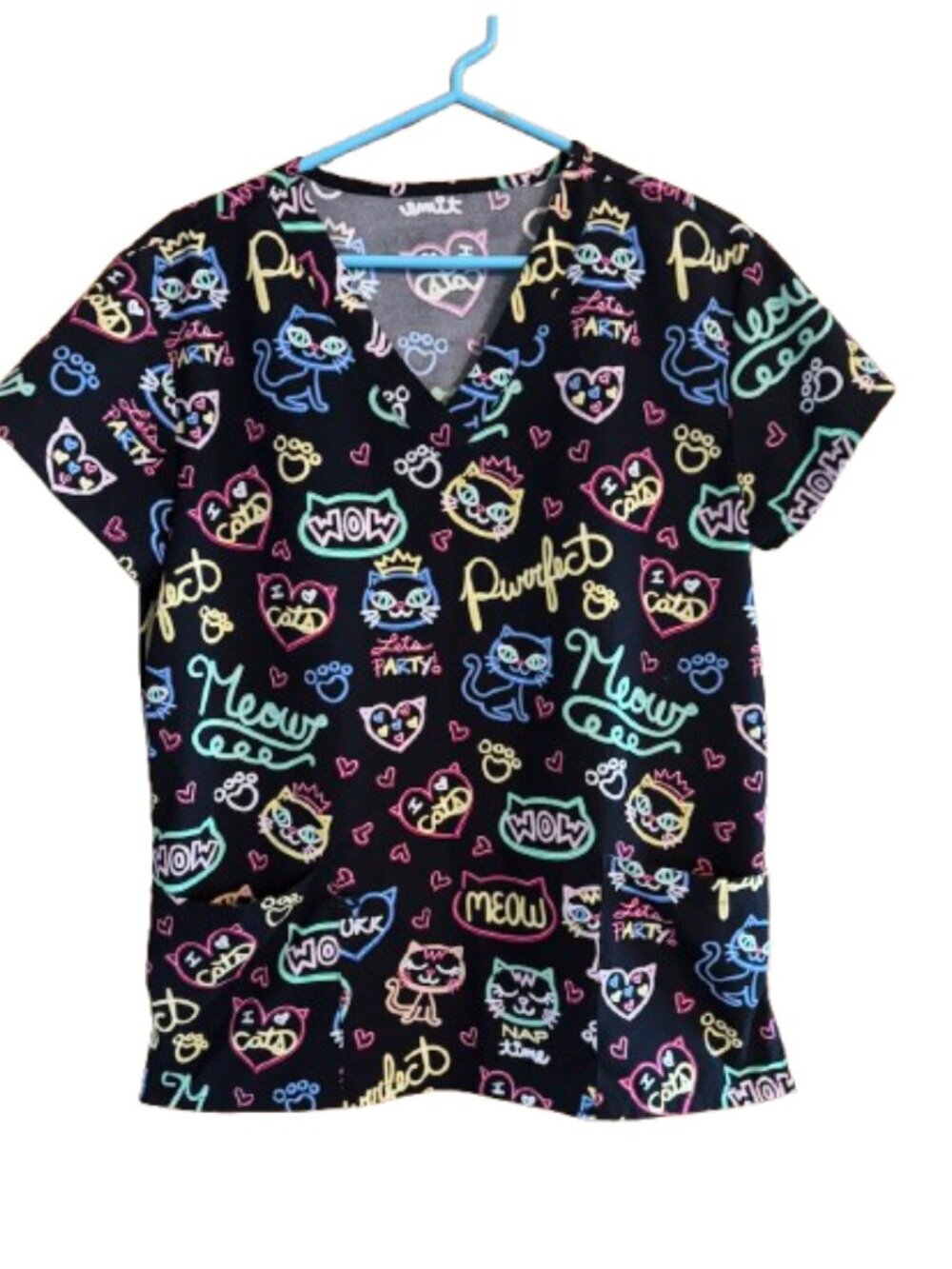 GT Performance Scrub  Top Size Small (D2) CAT LOVER